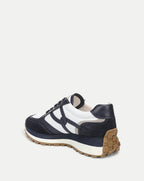 Veronica Beard Valentina Suede Sneaker - Navy Multi