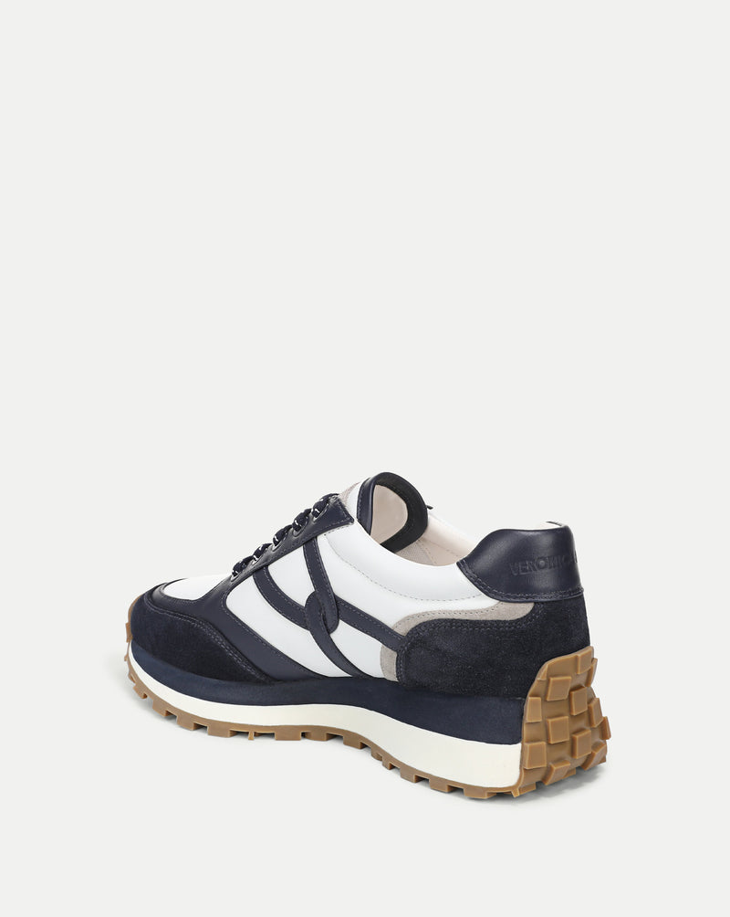Veronica Beard Valentina Suede Sneaker - Navy Multi