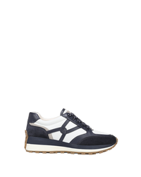 Veronica Beard Valentina Suede Sneaker - Navy Multi