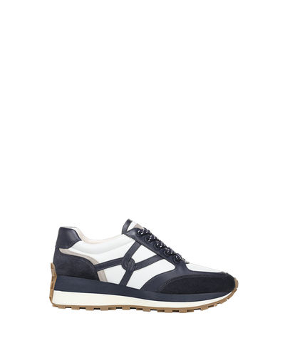 Veronica Beard Valentina Suede Sneaker - Navy Multi