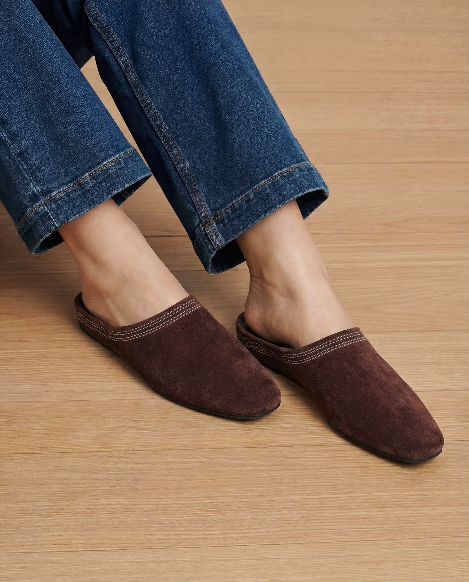 Narcisa Mule in Espresso | Veronica Beard