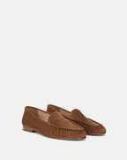Veronica Beard Prilla Suede Loafer - Chestnut