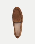 Veronica Beard Prilla Suede Loafer - Chestnut