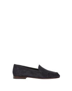 Veronica Beard Prilla Suede Loafer - Navy