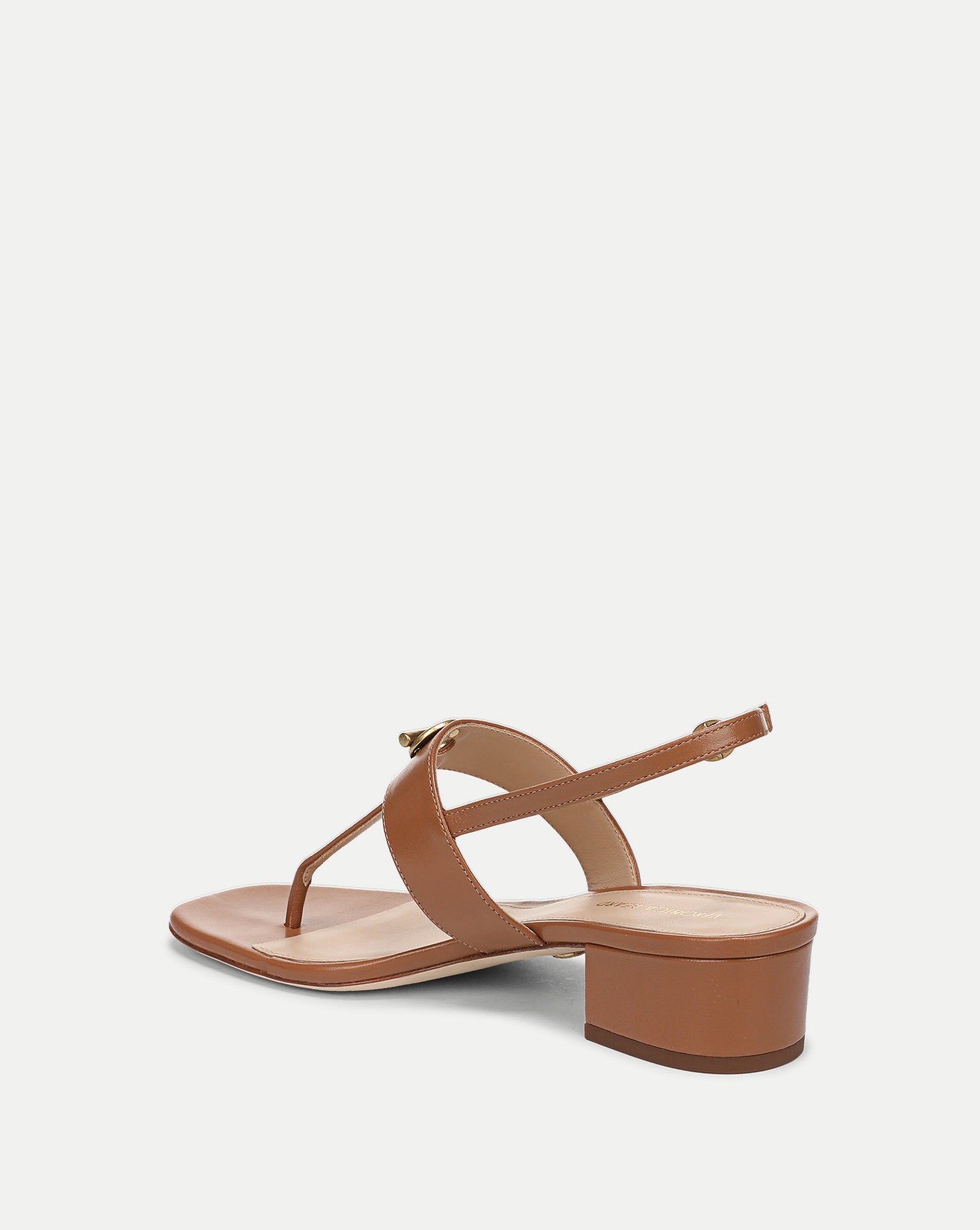 サンダル Mercedes Anchor Inc. Subu B&B Sandals 2 Andie Toggle Block-Heel Sandal in Tan Leather Hazelwood | Veronica