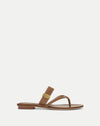 Veronica Beard Salva Dash Flat Sandal - Chestnut