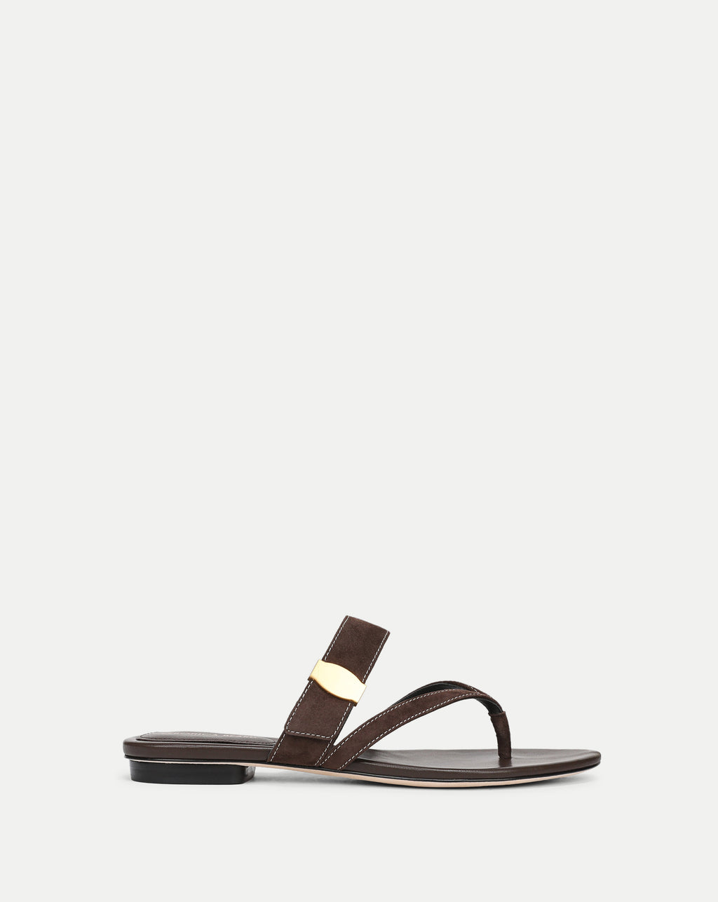 Veronica Beard Salva Dash Flat Sandal - Espresso