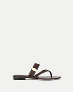 Veronica Beard Salva Dash Flat Sandal - Espresso