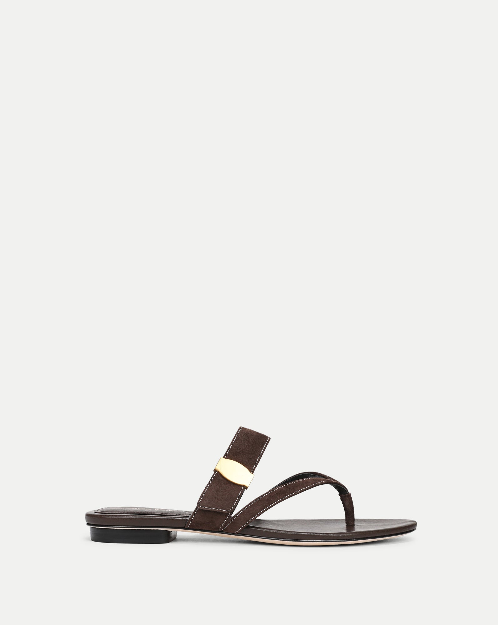 Veronica Beard Salva Dash Flat Sandal - Espresso