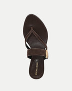 Veronica Beard Salva Dash Flat Sandal - Espresso