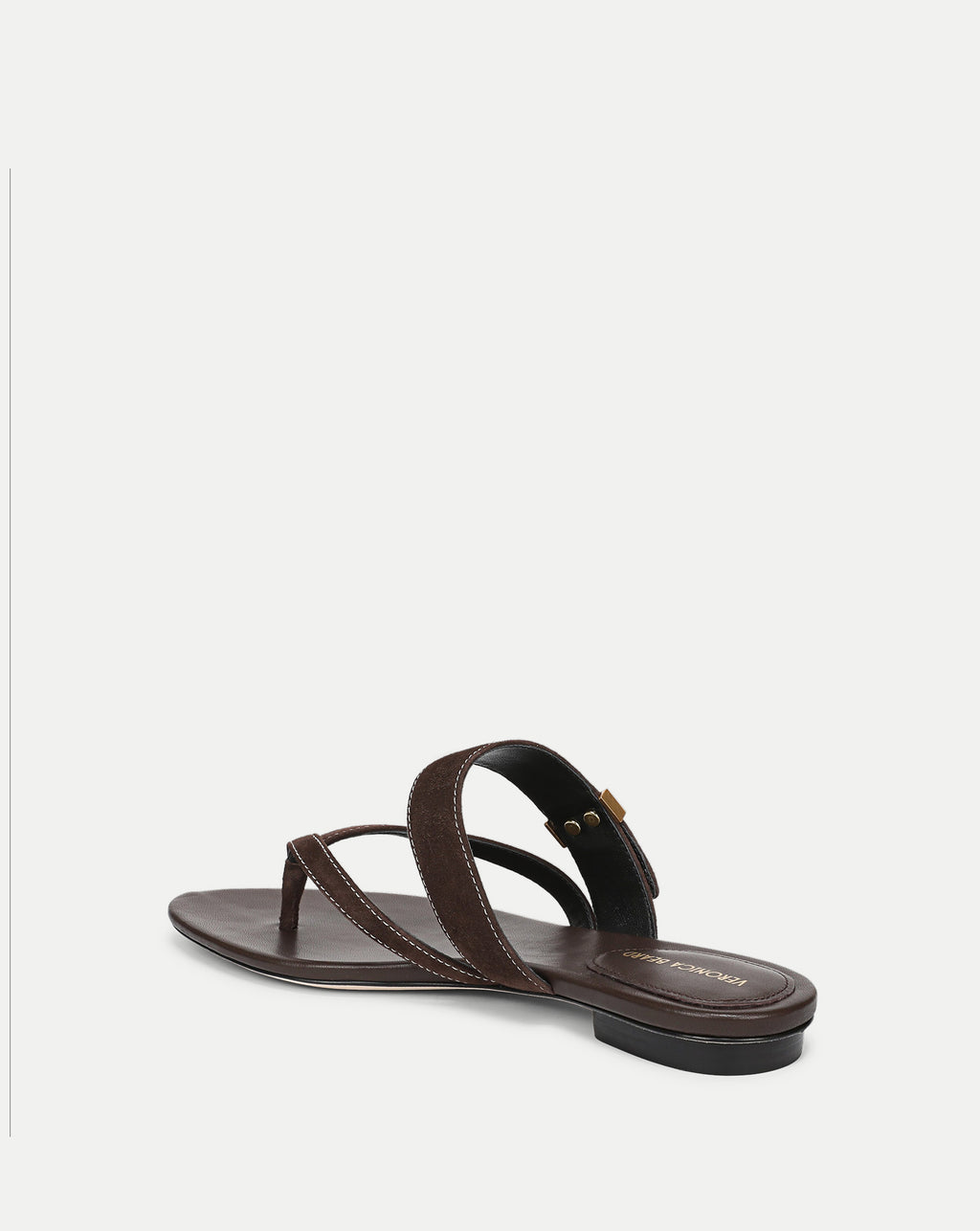 Veronica Beard Salva Dash Flat Sandal - Espresso