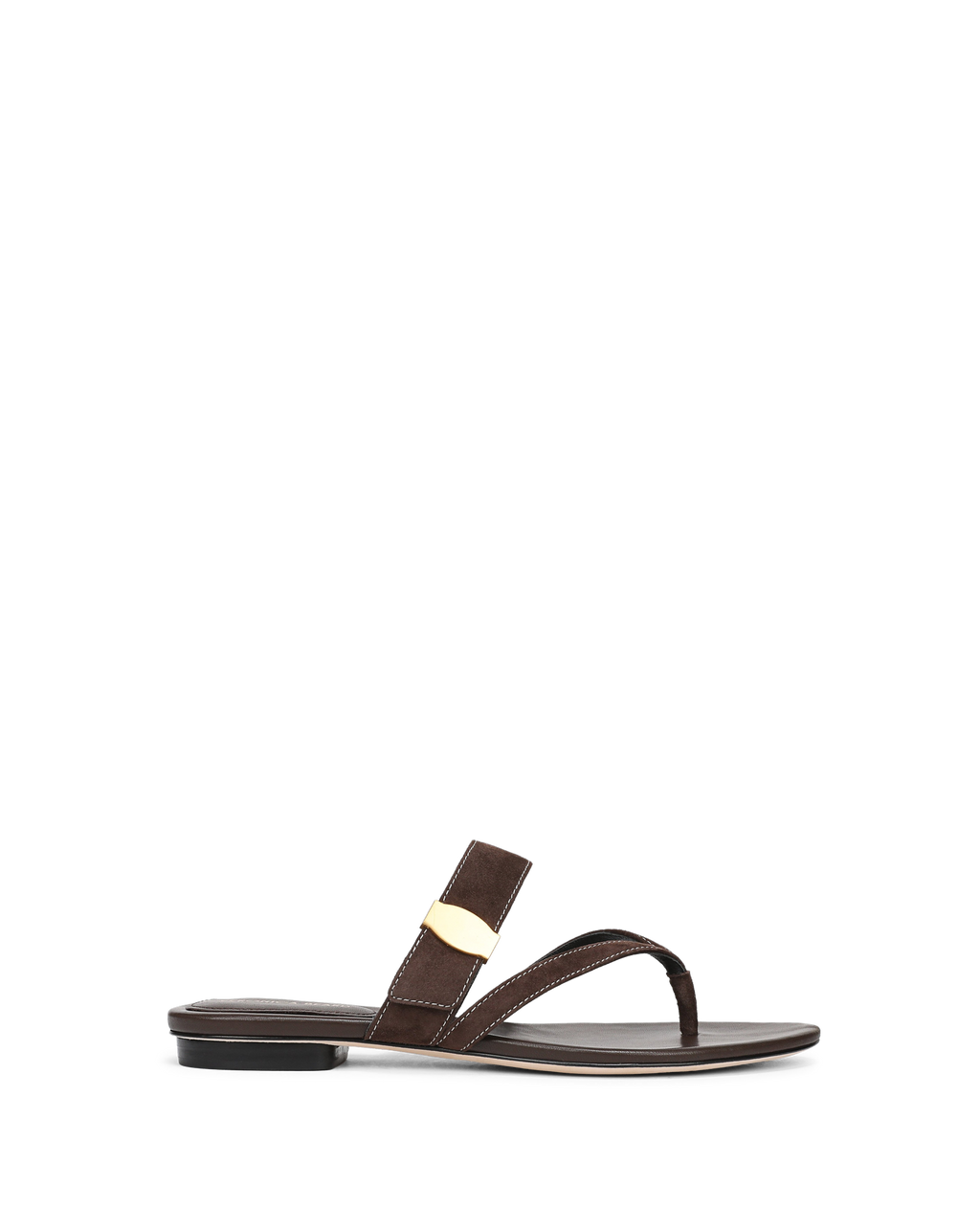 Veronica Beard Salva Dash Flat Sandal - Espresso