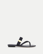 Veronica Beard Salva Dash Flat Sandal - Navy