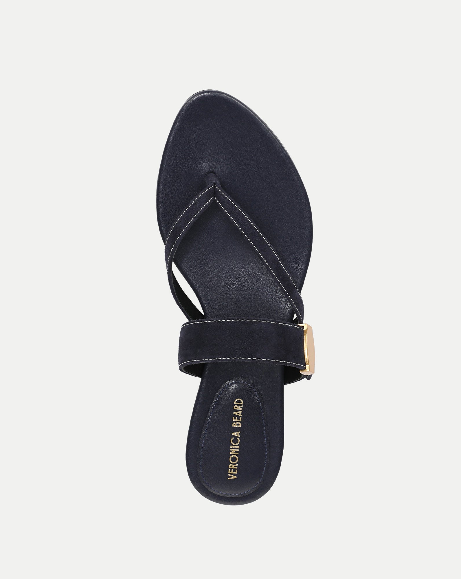 Salva Dash Flat Sandal in Navy | Veronica Beard