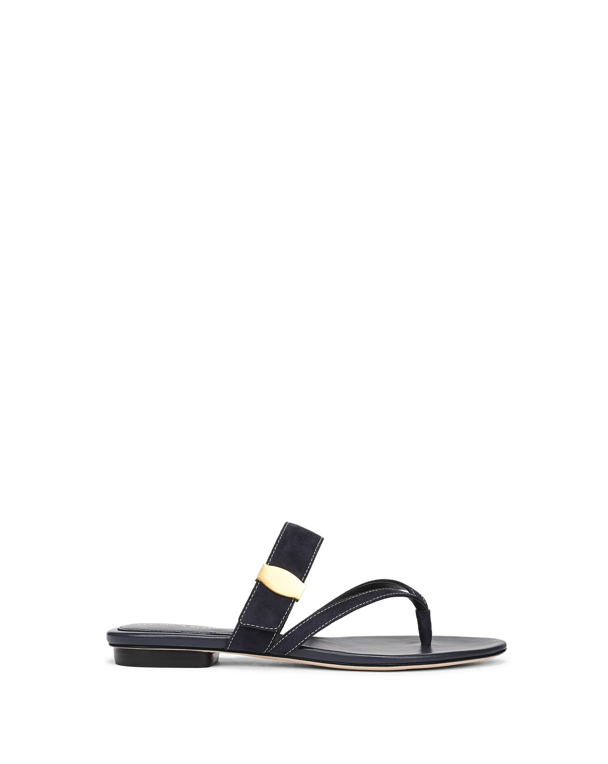 Salva Dash Flat Sandal in Navy | Veronica Beard display picture 1