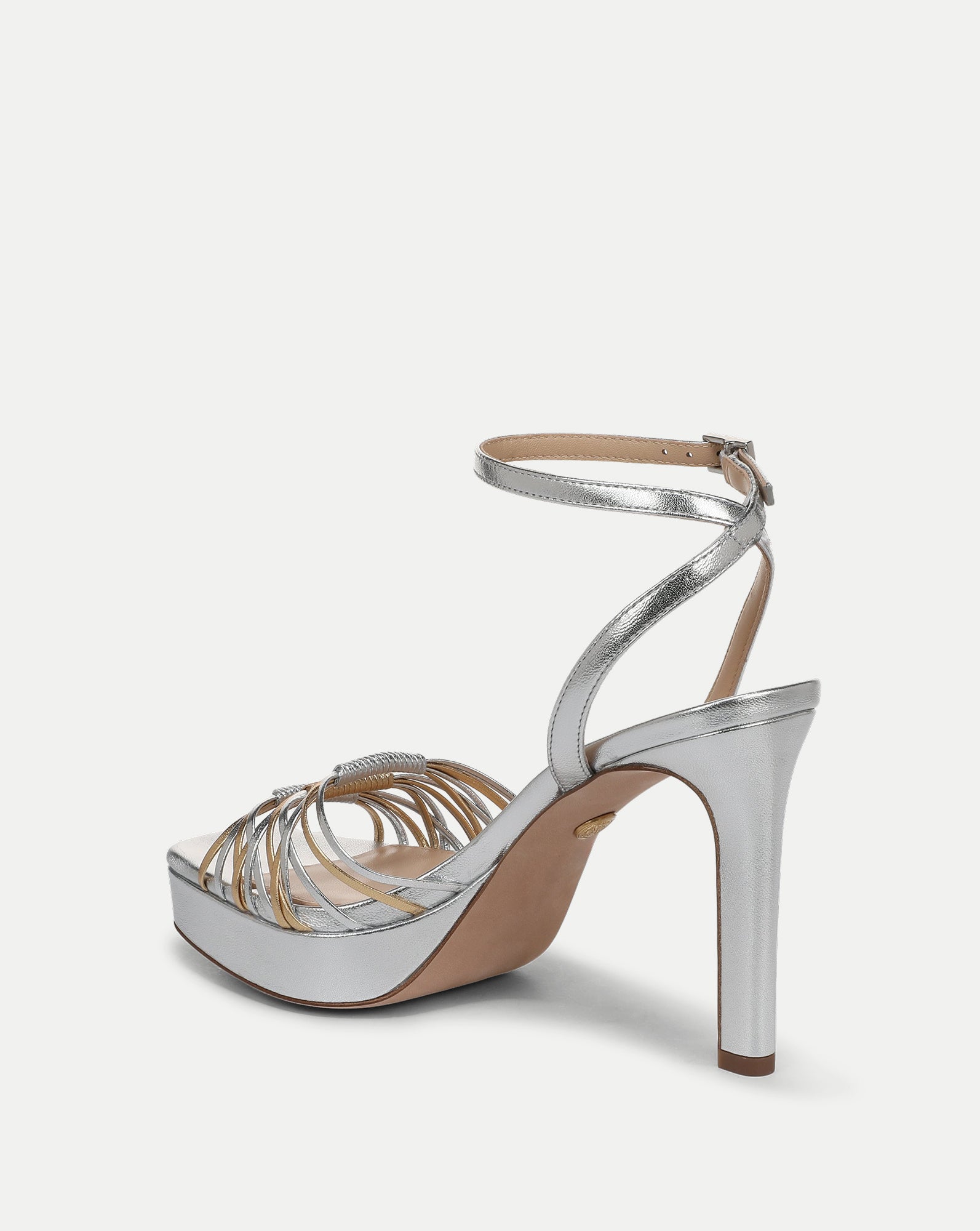 【極美品】LETICIA バレッタ VALLETTA 01 Silver Beverlee Platform Sandal in Silver/Pale Gold | Veronica Beard