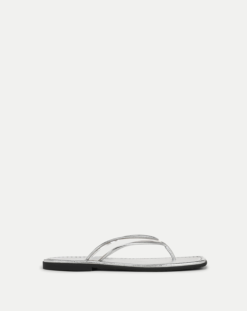 Veronica Beard Clea Jelly Flip-Flop Sandal - Silver/Clear