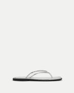 Veronica Beard Clea Jelly Flip-Flop Sandal - Silver/Clear