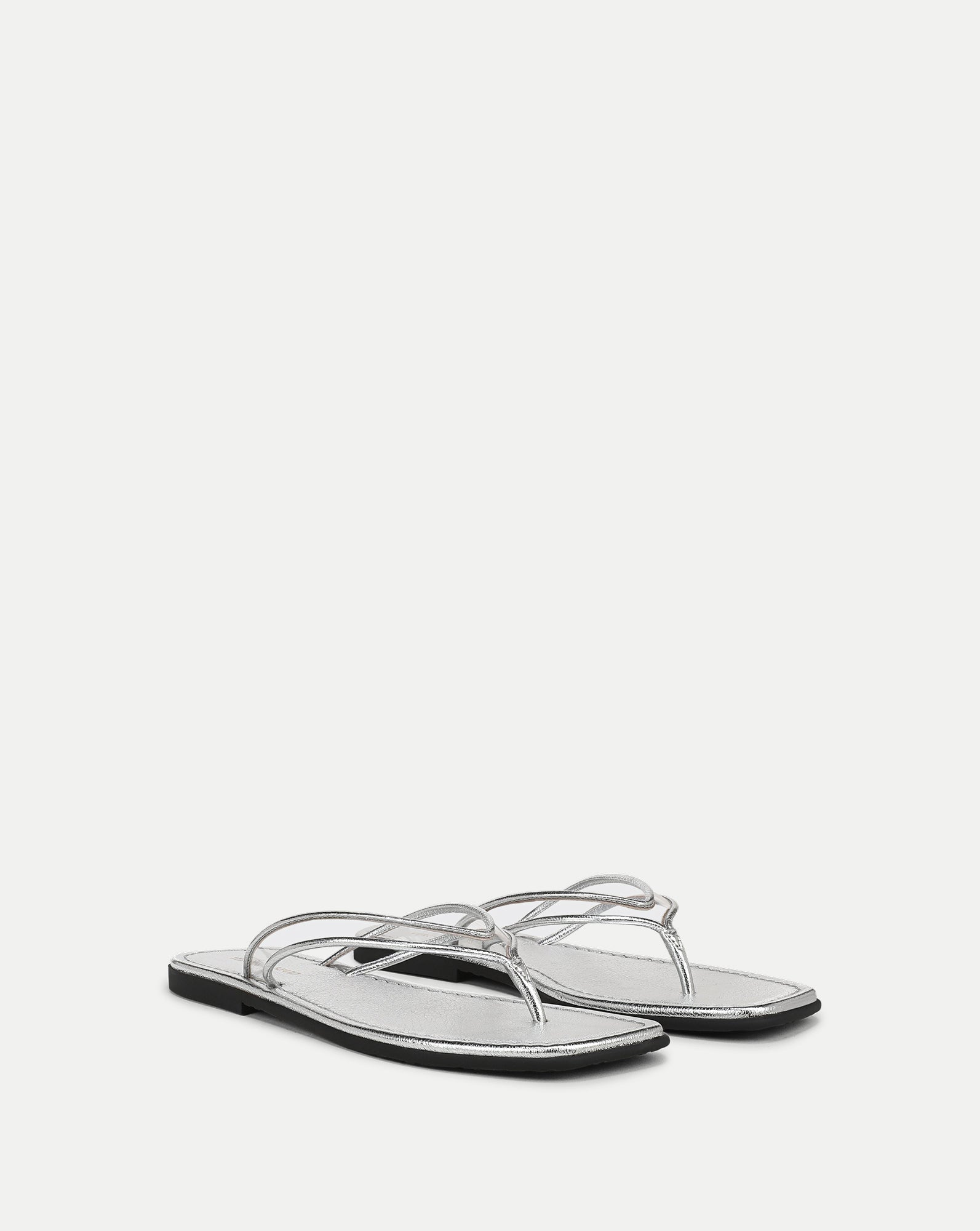 Veronica Beard Clea Jelly Flip-Flop Sandal - Silver/Clear
