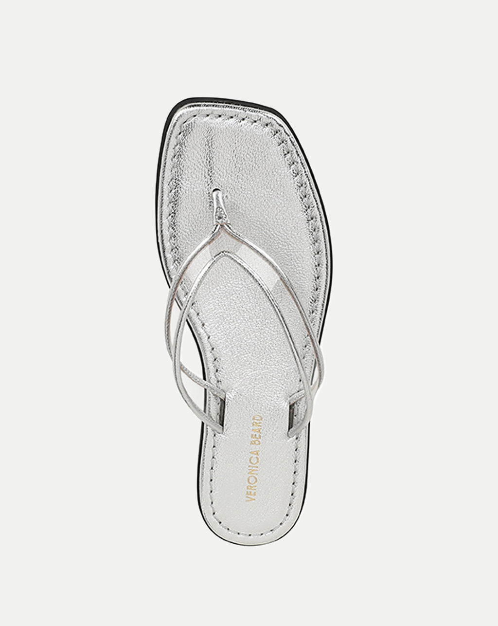Veronica Beard Clea Jelly Flip-Flop Sandal - Silver/Clear