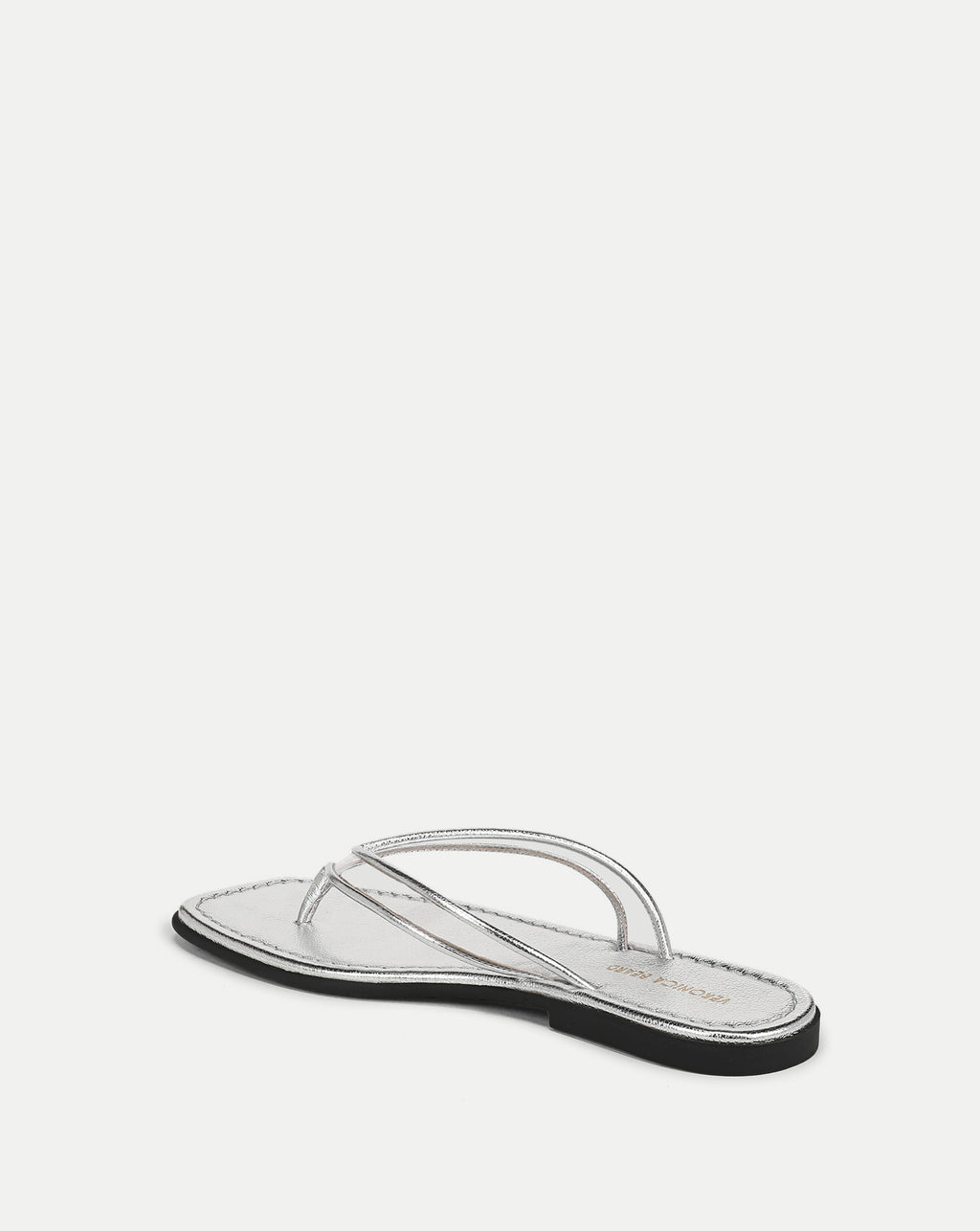 Veronica Beard Clea Jelly Flip-Flop Sandal - Silver/Clear