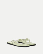 Veronica Beard Clea Jelly Flip-Flop Sandal - Clear/Light Pistachio
