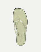 Veronica Beard Clea Jelly Flip-Flop Sandal - Clear/Light Pistachio