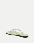 Veronica Beard Clea Jelly Flip-Flop Sandal - Clear/Light Pistachio