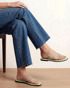 Veronica Beard Clea Jelly Flip-Flop Sandal - Clear/Light Pistachio