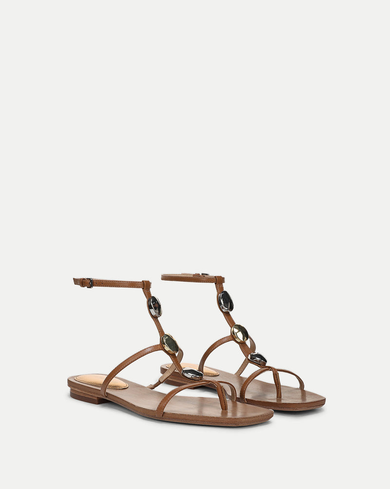 Veronica Beard Alba Embellished Sandal - Hazelwood