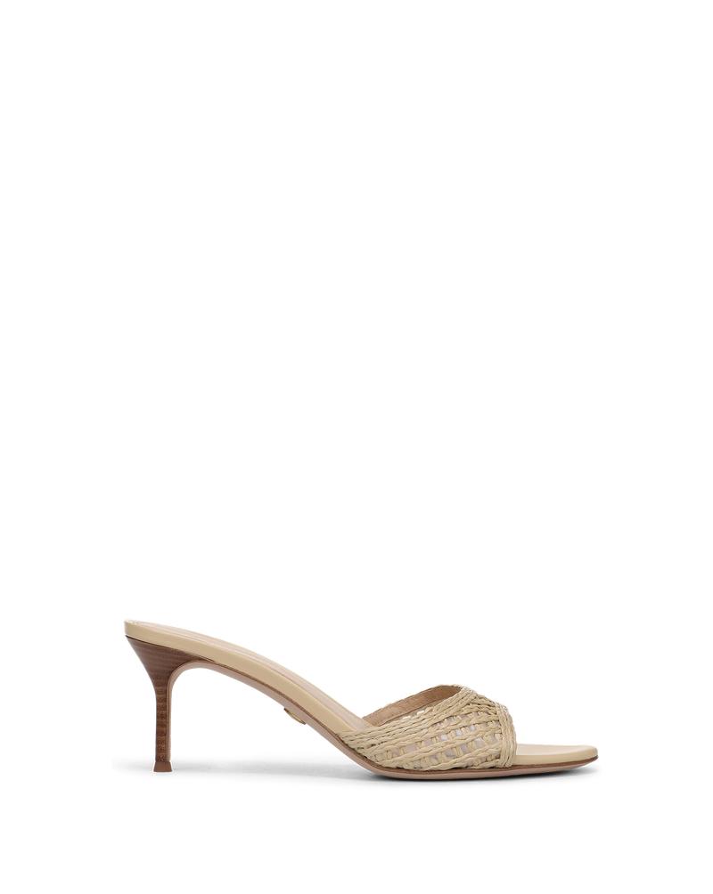 Veronica Beard Tia Raffia Sandal - Natural