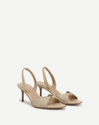 Veronica Beard Tia Raffia Slingback Sandal - Natural