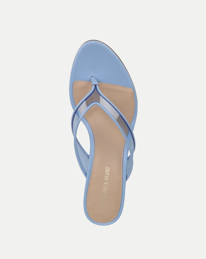 Veronica Beard Clea Jelly Wedge Sandal - Blue Jay