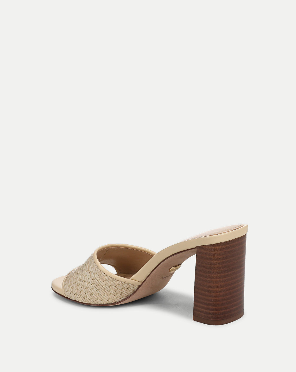 Veronica Beard Galessa Raffia Mid-Heel Sandal - Natural