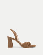 Veronica Beard Tullia Suede Slingback Sandal - Chestnut