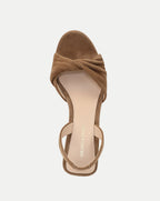 Veronica Beard Tullia Suede Slingback Sandal - Chestnut