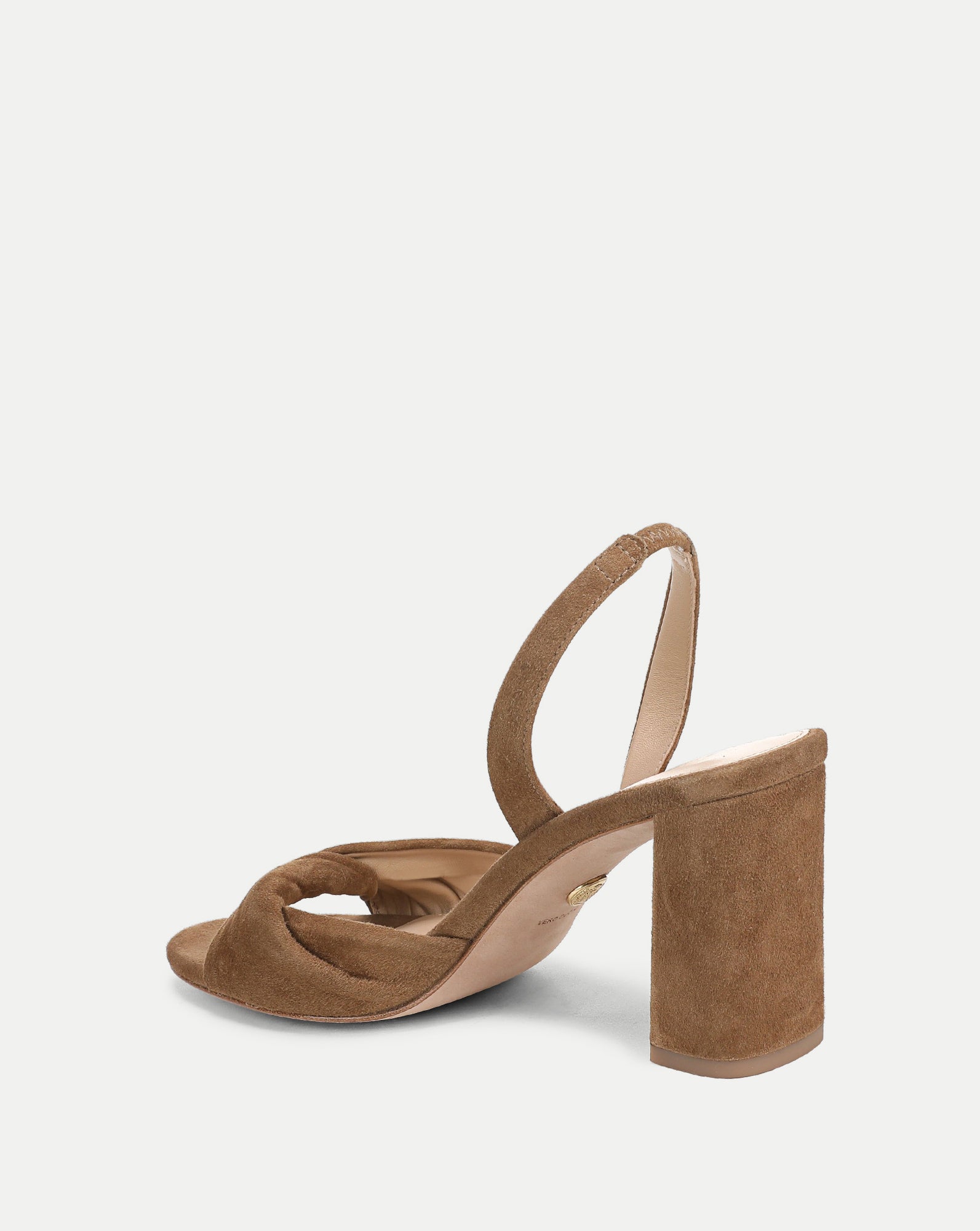 Tullia Suede Slingback Sandal in Chestnut | Veronica Beard