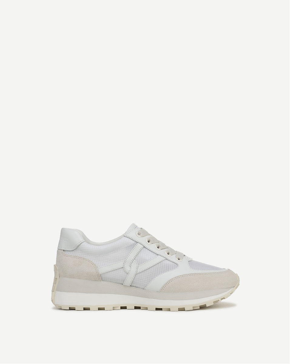 Veronica Beard Valentina Ripstop Sneaker - Coconut