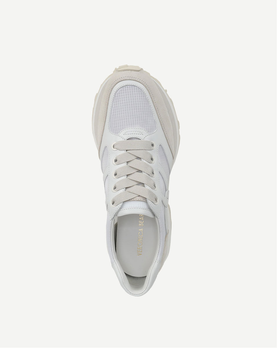 Veronica Beard Valentina Ripstop Sneaker - Coconut