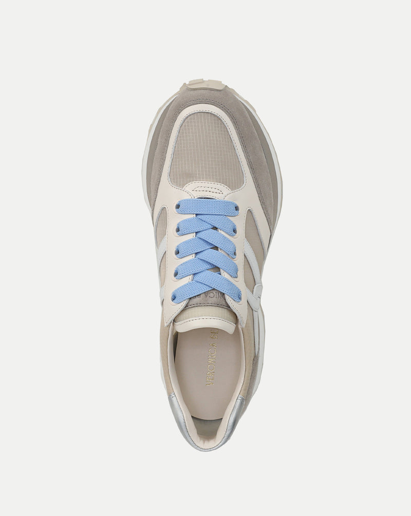 Veronica Beard Valentina Ripstop Sneaker - Sand/Silver