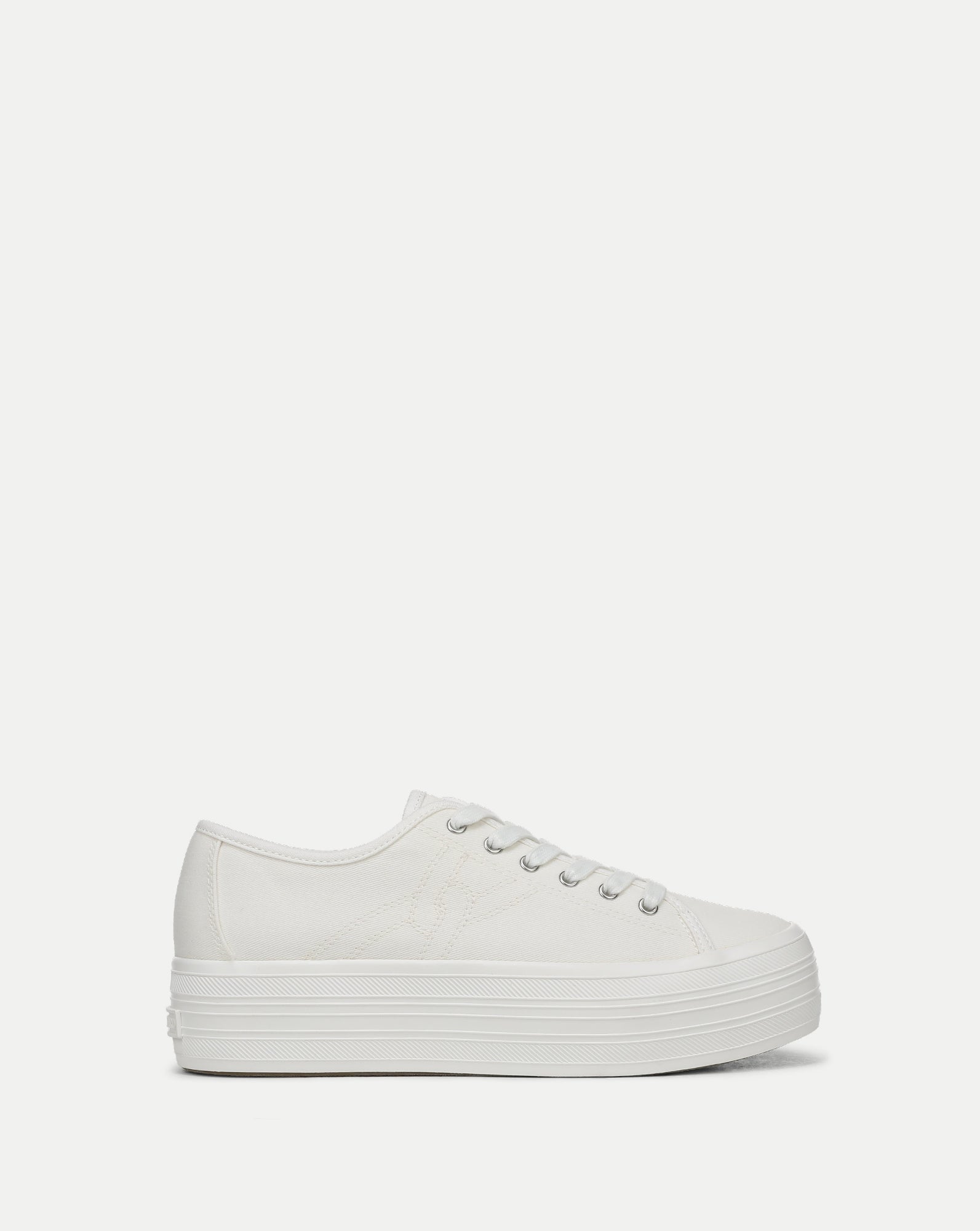 Truett Platform Sneaker in White Coconut | Veronica Beard
