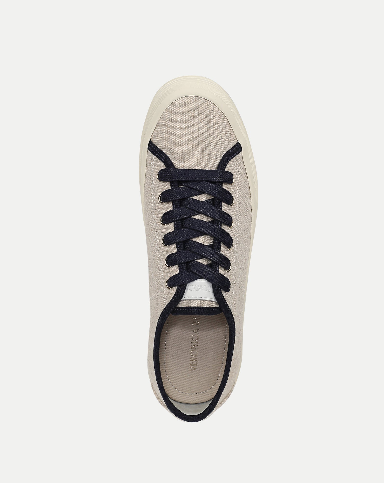 Veronica Beard Truett Platform Sneaker - Sand/Navy