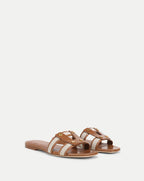 Veronica Beard Via Slide Sandal - Honey/Natural