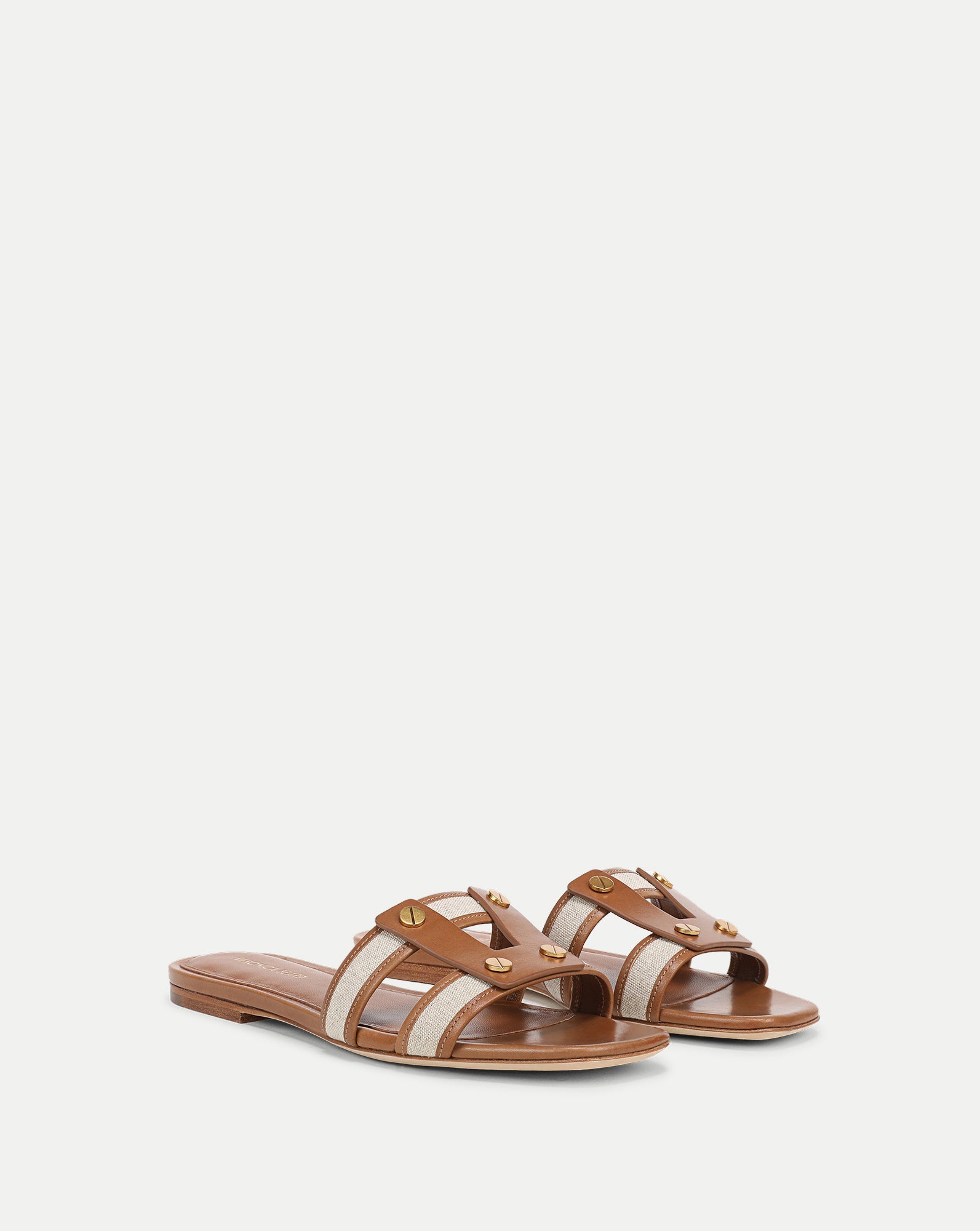 Veronica Beard Via Slide Sandal - Honey/Natural