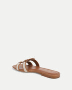 Veronica Beard Via Slide Sandal - Honey/Natural