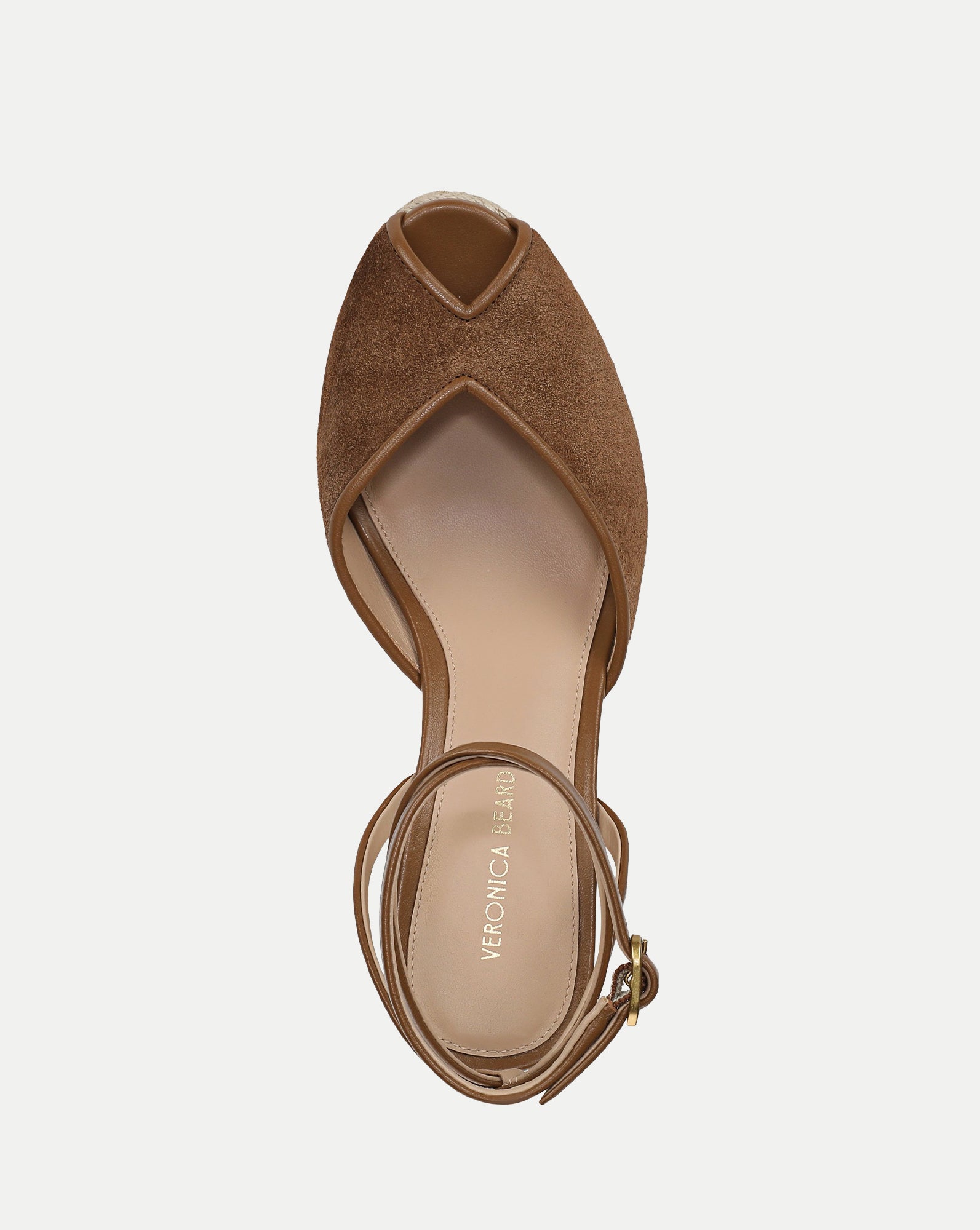 Pasina Suede Espadrille in Chestnut | Veronica Beard