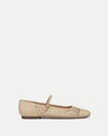 Veronica Beard Ellie Raffia Flat - Natural