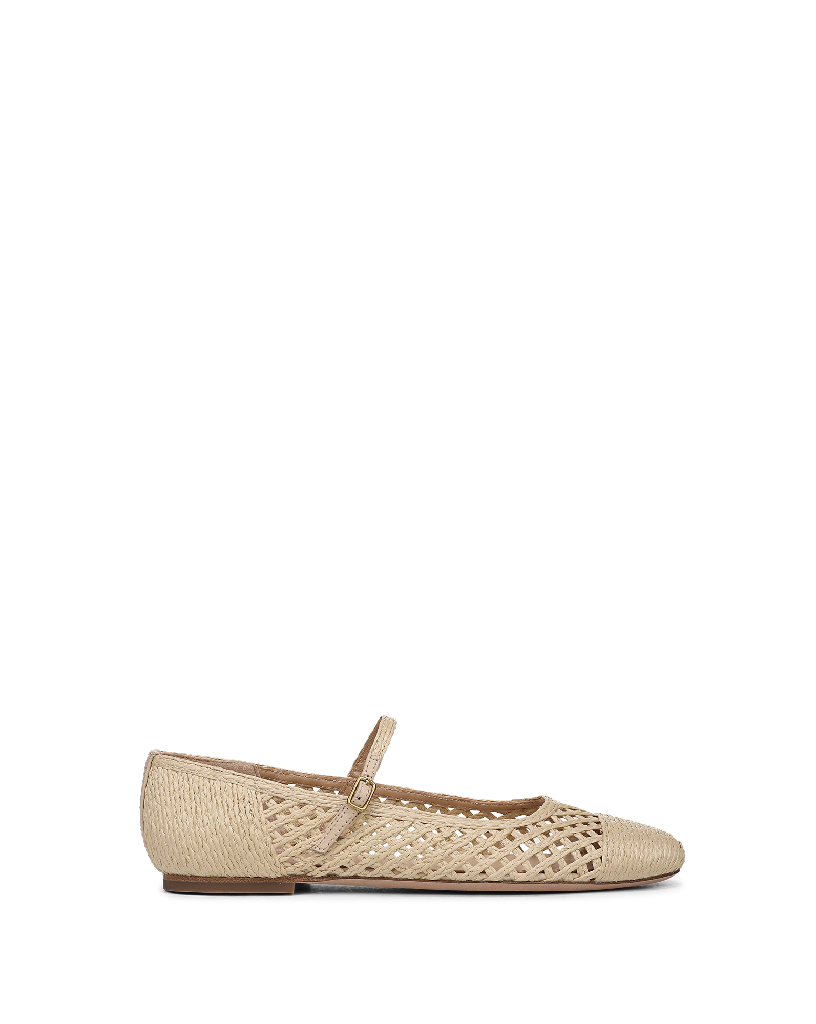 Ellie Raffia Flat in Natural | Veronica Beard Ellie Raffia Flat in Natural | Veronica Beard