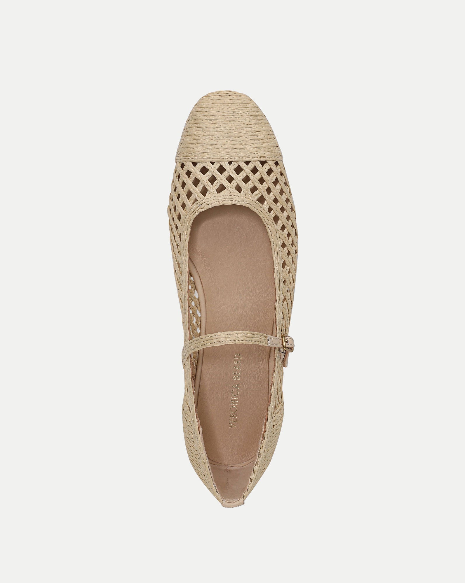 パンドラ 14K ロイヤル ウエディング キャリッジ ビーズ/24-5584S Ellie Raffia Flat in Natural | Veronica Beard