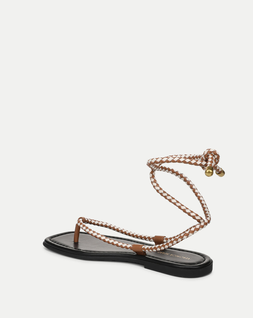 Veronica Beard Carmina Wrap Sandal - Hazelwood/Ecru